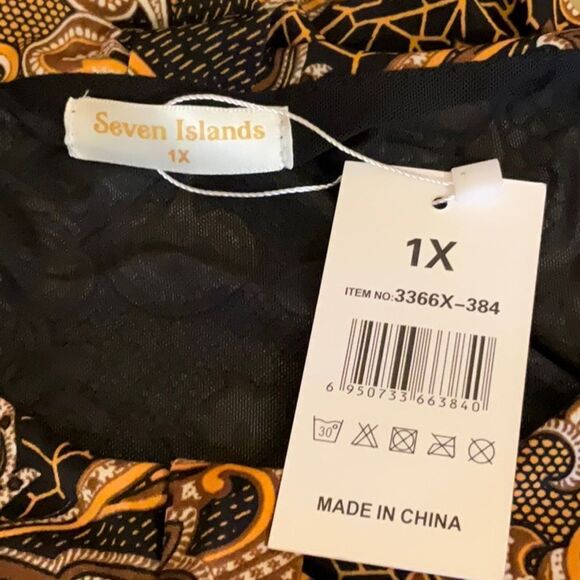 Maxi dress in size 1X by SEVEN ISLANDS NWT - Picture 11 of 13